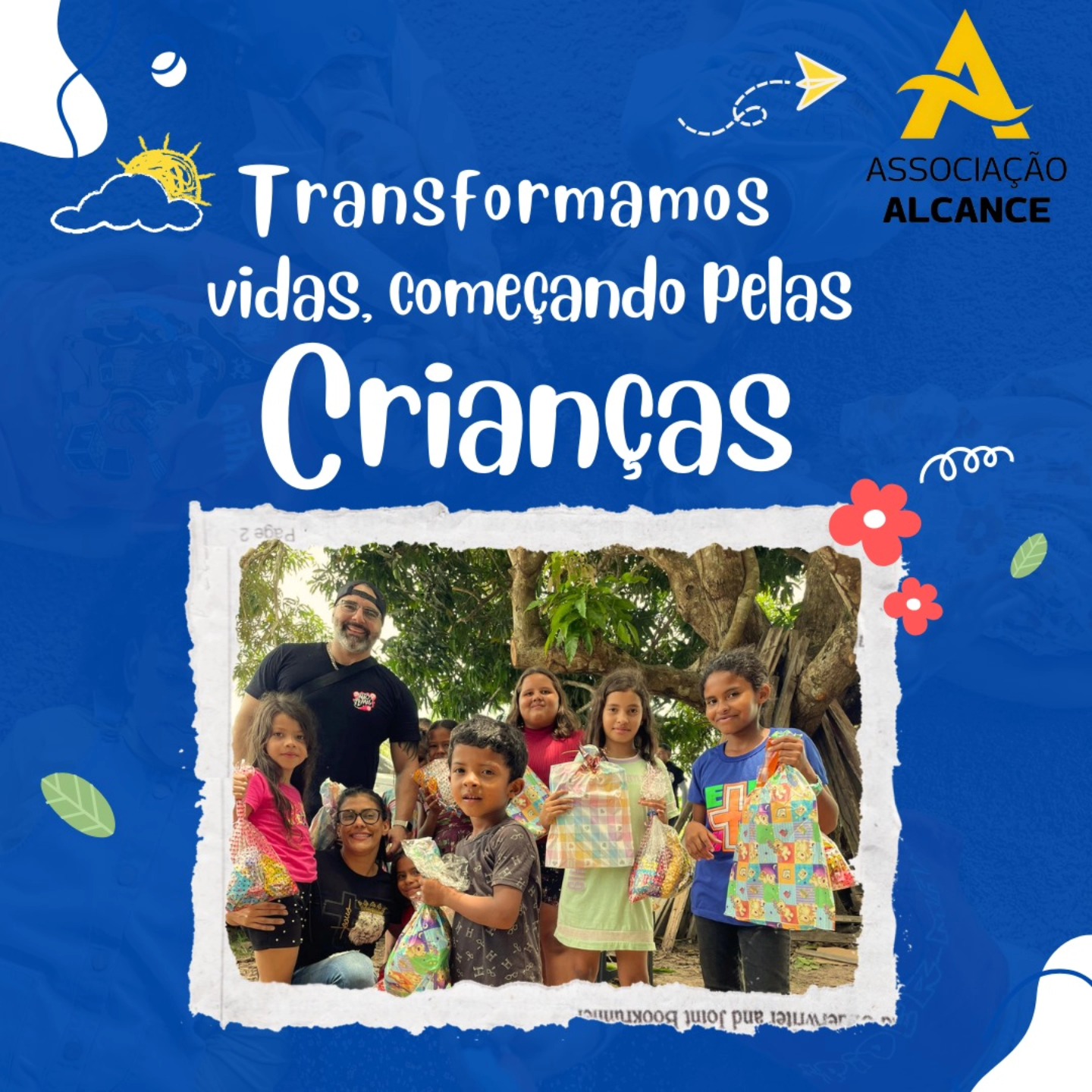 Ação social promove cuidado e esperança para crianças e famílias